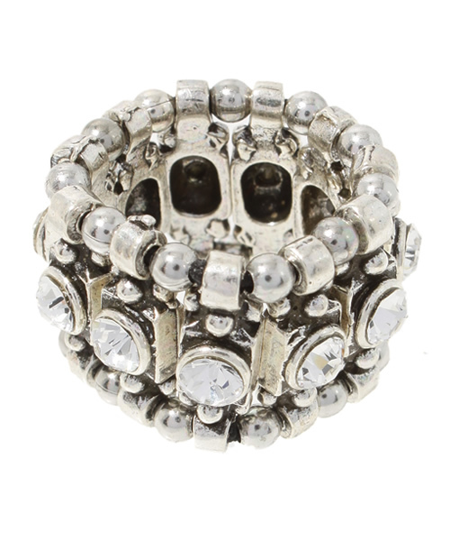 Demi-Luxe BEAMS（デミルクス ビームス）の「□PHILIPPE AUDIBERT / 1スワロフスキー シルバーリング（リング・レディース・シルバー・ONE SIZE）」の3枚目の写真