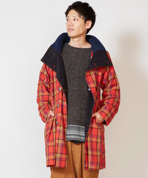 チャイハネ | 【チャイハネ】チェック柄パッチワークMEN'Sコート(その他アウター)