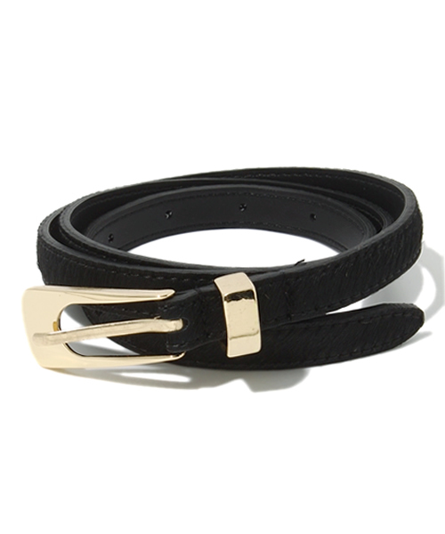 mystic（ミスティック）の「ホースレザーベルト（ベルト・レディース・ブラック/アイボリー/その他22・ﾌﾘ-）」の2枚目の写真