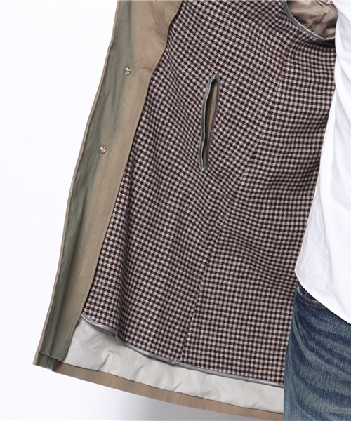 BEAUTY&YOUTH UNITED ARROWS(ビューティーアンドユースユナイテッドアローズ)の「BY TRADITIONAL 2WAY ステンカラーコート◆§(ステンカラーコート・メンズ・オリーブ・38/36/40)」の8枚目の写真