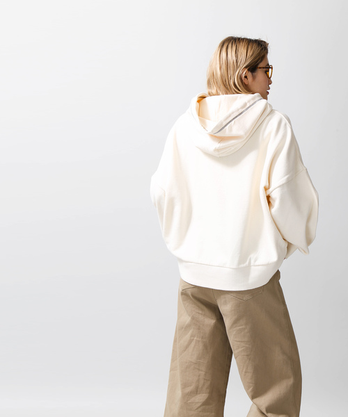 WEGO（ウィゴー）の「WEGO/ハーフZIPボリュームパーカー（パーカー・レディース・アイボリー/グリーン/ベージュ/ブラック/ライトピンク・FREE）」の21枚目の写真