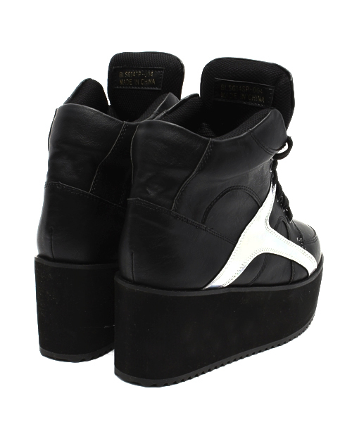 WEGO（ウィゴー）の「WEGO/厚底スニーカー（スニーカー・レディース・ブラック/ブラック系その他・24.5/23.5）」の7枚目の写真