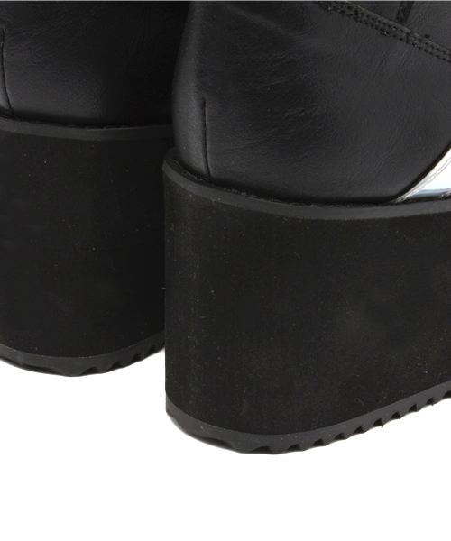 WEGO（ウィゴー）の「WEGO/厚底スニーカー（スニーカー・レディース・ブラック/ブラック系その他・24.5/23.5）」の3枚目の写真