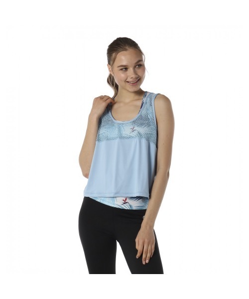 ROXY(ロキシー)の「OVERLAID TANK/ロキシー フィットネス ジム ランニング タンクトップ(タンクトップ・レディース・ホワイト/ブラック/オレンジ・SMALL/MEDIUM/LARGE)」の1枚目の写真