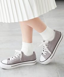 ローカット厚底キャンバススニーカー