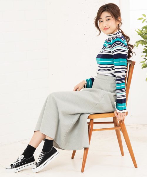 KOBE LETTUCE（コウベレタス）の「ローカット厚底キャンバススニーカー（スニーカー・レディース・ブラック/グレー/アイボリー/ベージュ/カーキ/ワインレッド/パイソン・LL/S/M/L）」の19枚目の写真