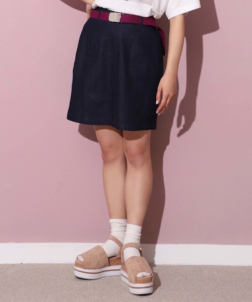 one after another NICE CLAUP(ワンアフターアナザーナイスクラップ)の「柄アソート台形スカート(スカート・レディース・ブルー系その他/ストライプ/ドット/チェック/ホワイト系その他・FREE)」の3枚目の写真