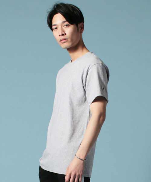 Champion(チャンピオン)の「Champion チャンピオン 無地 ベーシック クルーネック 半袖Tシャツ(Tシャツ/カットソー・メンズ・ホワイト/ダークグリーン/レッド/ロイヤルブルー/ブラック/ネイビー/ゴールド/チャコール/グレー/マルーン・M/XL/L)」の3枚目の写真