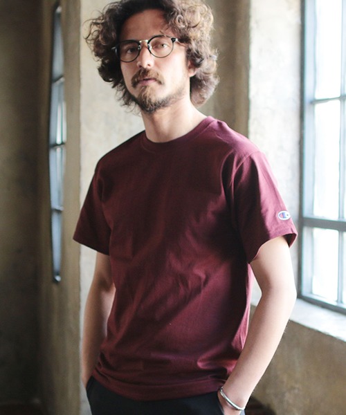 Champion(チャンピオン)の「Champion チャンピオン 無地 ベーシック クルーネック 半袖Tシャツ(Tシャツ/カットソー・メンズ・ホワイト/ダークグリーン/レッド/ロイヤルブルー/ブラック/ネイビー/ゴールド/チャコール/グレー/マルーン・M/XL/L)」の9枚目の写真