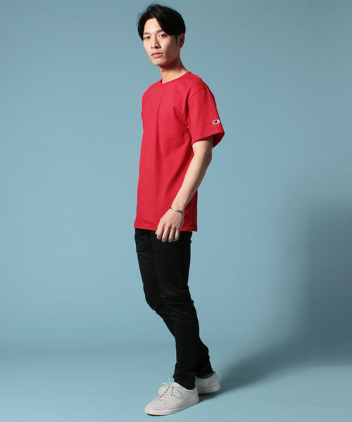 Champion(チャンピオン)の「Champion チャンピオン 無地 ベーシック クルーネック 半袖Tシャツ(Tシャツ/カットソー・メンズ・ホワイト/ダークグリーン/レッド/ロイヤルブルー/ブラック/ネイビー/ゴールド/チャコール/グレー/マルーン・M/XL/L)」の13枚目の写真