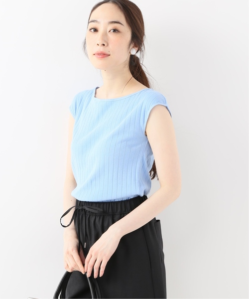 La TOTALITE(ラトータリテ)の「成型フレンチプルオーバー【手洗い可能】◆(ニット/セーター・レディース・ホワイト/ピンク/グリーン/キャメル/ピンク系その他/ブルー・FREE)」の4枚目の写真