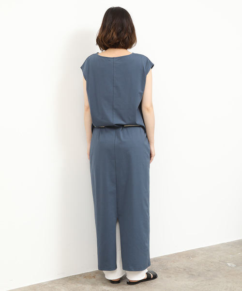 SALON adam et rope'(サロン アダム エ ロペ)の「ドローストリングノースリーブドレス(ワンピース・レディース・ブラック/ダークブラウン/ブルー系その他4・FREE)」の8枚目の写真
