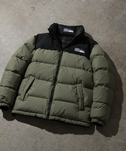 FIRST DOWN(ファーストダウン)の「【FIRST DOWN/ファーストダウン】リバーシブルダウンジャケット(ダウンジャケット/コート・メンズ・ブラック/カーキ/イエロー/ブルー・M/L)」の3枚目の写真