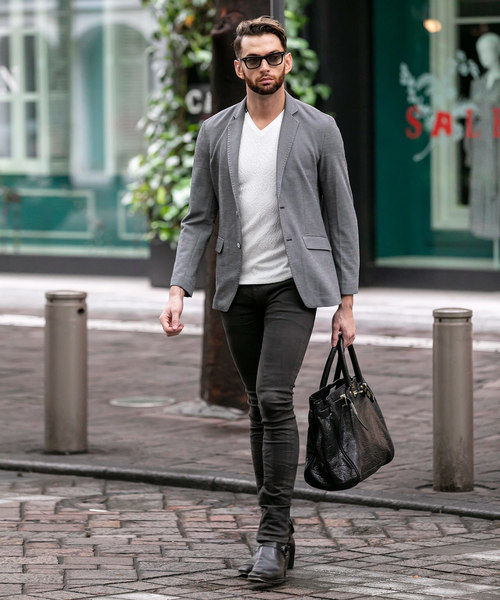 Buffalo Bobs(バッファローボブズ)の「NOMADO-PARINE(ノマド-パリーネ)テーラードジャケット(テーラードジャケット・メンズ・ネイビー/グレー・2-3/3-4/1-2)」の3枚目の写真