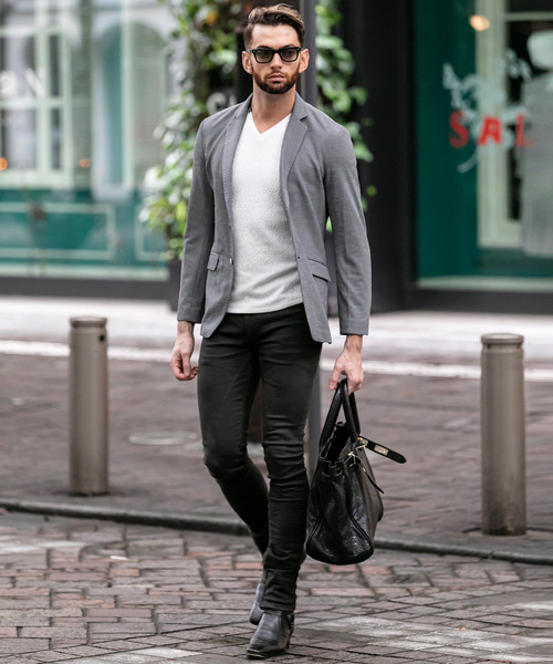 Buffalo Bobs(バッファローボブズ)の「NOMADO-PARINE(ノマド-パリーネ)テーラードジャケット(テーラードジャケット・メンズ・ネイビー/グレー・2-3/3-4/1-2)」の5枚目の写真