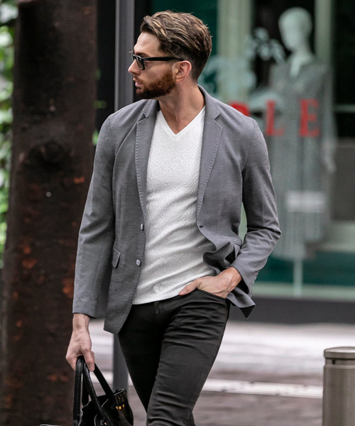 Buffalo Bobs(バッファローボブズ)の「NOMADO-PARINE(ノマド-パリーネ)テーラードジャケット(テーラードジャケット・メンズ・ネイビー/グレー・2-3/3-4/1-2)」の6枚目の写真