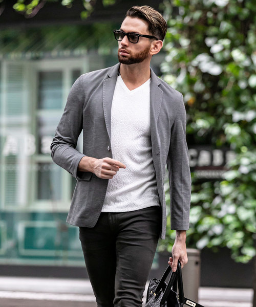 Buffalo Bobs(バッファローボブズ)の「NOMADO-PARINE(ノマド-パリーネ)テーラードジャケット(テーラードジャケット・メンズ・ネイビー/グレー・2-3/3-4/1-2)」の8枚目の写真