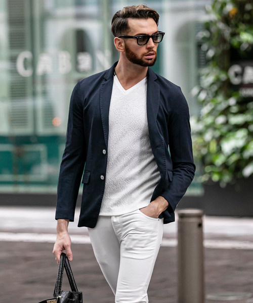 Buffalo Bobs(バッファローボブズ)の「NOMADO-PARINE(ノマド-パリーネ)テーラードジャケット(テーラードジャケット・メンズ・ネイビー/グレー・2-3/3-4/1-2)」の17枚目の写真