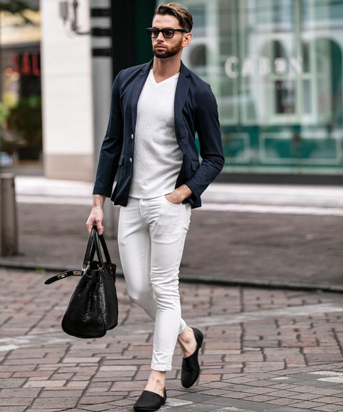 Buffalo Bobs(バッファローボブズ)の「NOMADO-PARINE(ノマド-パリーネ)テーラードジャケット(テーラードジャケット・メンズ・ネイビー/グレー・2-3/3-4/1-2)」の18枚目の写真