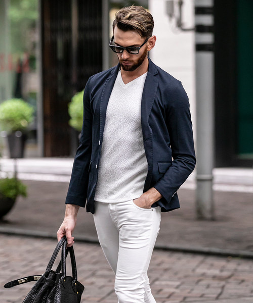 Buffalo Bobs(バッファローボブズ)の「NOMADO-PARINE(ノマド-パリーネ)テーラードジャケット(テーラードジャケット・メンズ・ネイビー/グレー・2-3/3-4/1-2)」の19枚目の写真