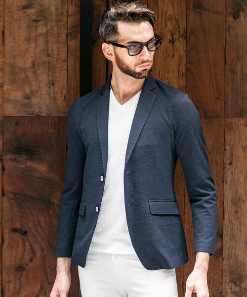 Buffalo Bobs(バッファローボブズ)の「NOMADO-PARINE(ノマド-パリーネ)テーラードジャケット(テーラードジャケット・メンズ・ネイビー/グレー・2-3/3-4/1-2)」の22枚目の写真