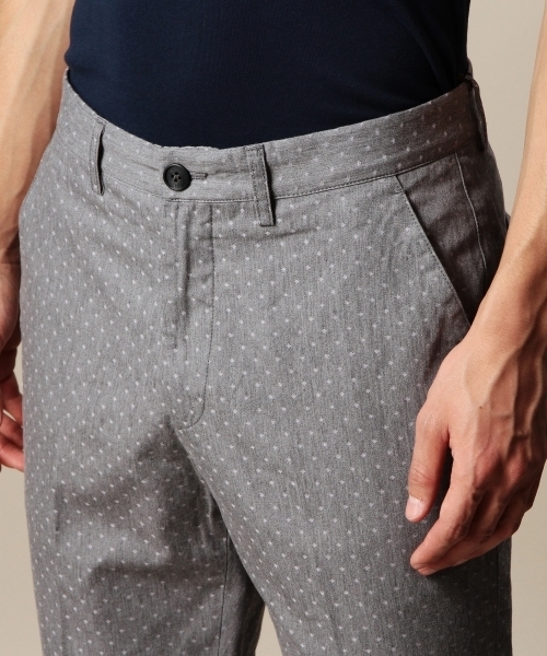 BEAUTY&YOUTH UNITED ARROWS（ビューティーアンドユースユナイテッドアローズ）の「BY ダイヤ ジャカード アンクルパンツ◆（その他パンツ・メンズ・ネイビー/ライトグレー・X-LARGE/MEDIUM/SMALL/LARGE）」の6枚目の写真