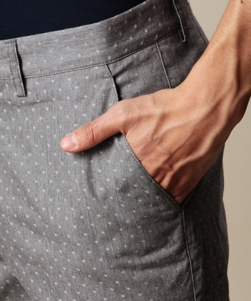 BEAUTY&YOUTH UNITED ARROWS（ビューティーアンドユースユナイテッドアローズ）の「BY ダイヤ ジャカード アンクルパンツ◆（その他パンツ・メンズ・ネイビー/ライトグレー・X-LARGE/MEDIUM/SMALL/LARGE）」の7枚目の写真