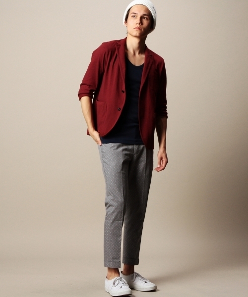 BEAUTY&YOUTH UNITED ARROWS（ビューティーアンドユースユナイテッドアローズ）の「BY ダイヤ ジャカード アンクルパンツ◆（その他パンツ・メンズ・ネイビー/ライトグレー・X-LARGE/MEDIUM/SMALL/LARGE）」の12枚目の写真