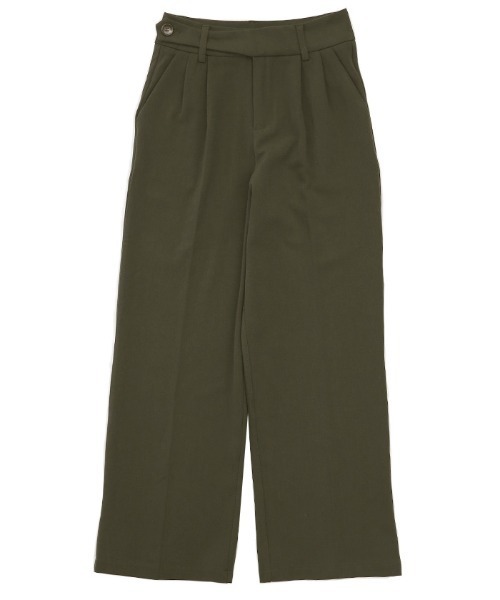 select MOCA（セレクトモカ）の「ウエストベルトデザインロングパンツ（スラックス・レディース・ブラック/ブラウン/カーキ・SMALL/MEDIUM）」の10枚目の写真