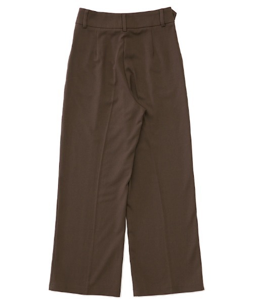 select MOCA（セレクトモカ）の「ウエストベルトデザインロングパンツ（スラックス・レディース・ブラック/ブラウン/カーキ・SMALL/MEDIUM）」の9枚目の写真