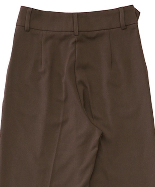 select MOCA（セレクトモカ）の「ウエストベルトデザインロングパンツ（スラックス・レディース・ブラック/ブラウン/カーキ・SMALL/MEDIUM）」の6枚目の写真