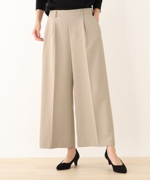 SHOO・LA・RUE | ◆【S-5L/洗濯機可/2WAYストレッチ】ダブルクロスワイドパンツ(その他パンツ)