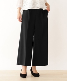 SHOO・LA・RUE | ◆【S-5L/洗濯機可/2WAYストレッチ】ダブルクロスワイドパンツ(その他パンツ)