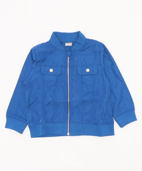 DILASH(ディラッシュ)の「リブつきGジャン風ブルゾン(ブルゾン・キッズ・カーキ/ブルー・110/120/150/100/130/140/90/80)」の1枚目の写真
