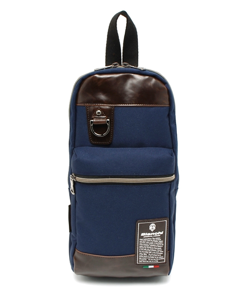 UNION STATION(ユニオンステーション)の「Bianchi×PACIFIC STATE BODY BAG(ショルダーバッグ・メンズ・ブラック/ネイビー/レッド/ブルー系その他・FREE)」の4枚目の写真
