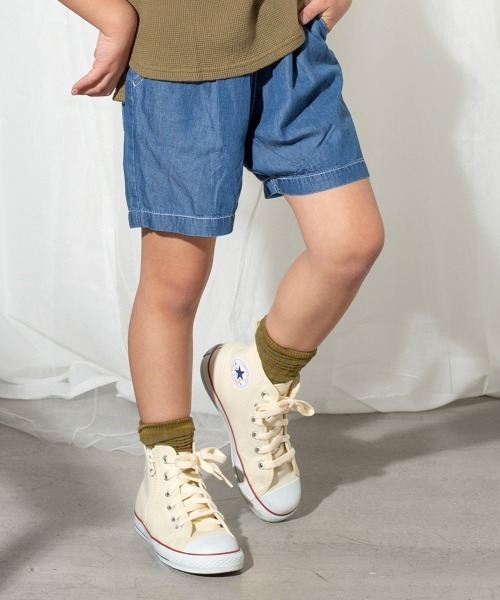 MAKE YOUR DAY（メイクユアデイ）の「【リンクコーデ】デザインタックパンツ■80～140cm（その他パンツ・キッズ・ベージュ/レッド/イエロー/ブルー/ネイビー・80/110/100/90/130/140/120）」の4枚目の写真