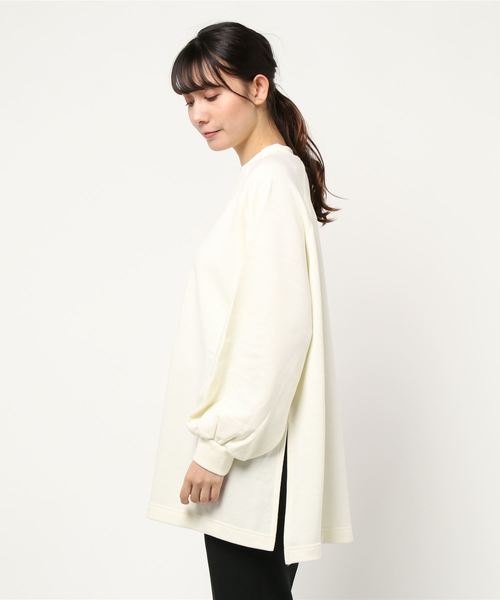 STYLEBLOCK（スタイルブロック）の「裏毛ボリュームスリーブサイドスリットプルオーバー（スウェット・レディース・パープル/アイボリー/ライトベージュ/ベージュ/グレイッシュベージュ・M）」の6枚目の写真
