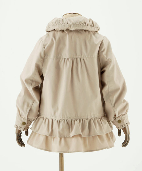 ANY(エニィ)の「【KIDS】4WAYツイル+ポリエステルタフタ×シャギー コート(ライナーリバーシブル)(モッズコート・キッズ・カーキ系/ベージュ系・130/90/120/100/110)」の12枚目の写真