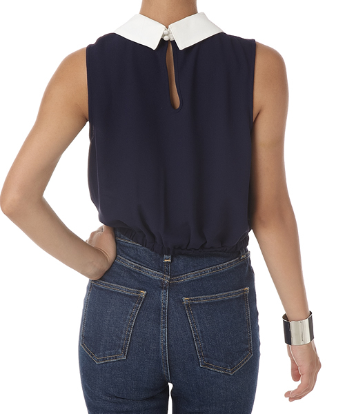 SLY（スライ）の「ｼﾞｮｰｾﾞｯﾄCROPPED TOPS（シャツ/ブラウス・レディース・ネイビー/ワインレッド/ブラック・2/1）」の4枚目の写真