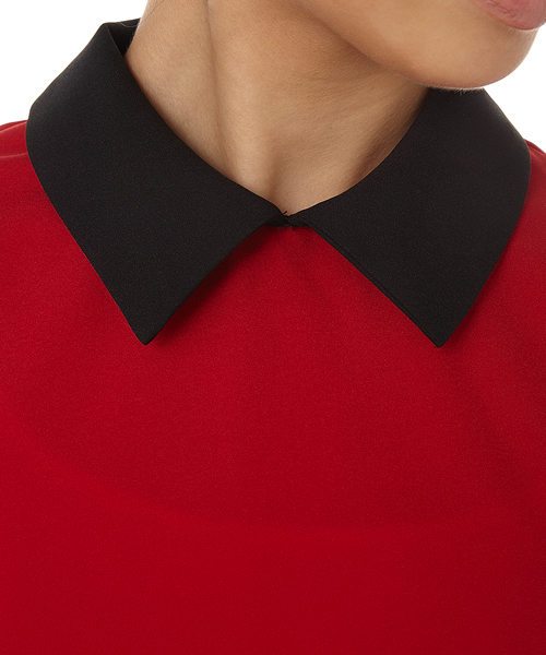 SLY（スライ）の「ｼﾞｮｰｾﾞｯﾄCROPPED TOPS（シャツ/ブラウス・レディース・ネイビー/ワインレッド/ブラック・2/1）」の8枚目の写真