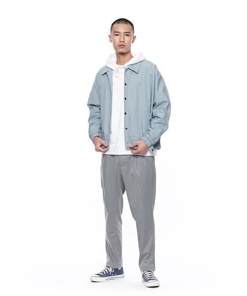 plain-me（プレインミー）の「plain-me 1616 EASYブレンドドローストリングパンツ（チノパンツ・メンズ・グレー・LARGE/SMALL/MEDIUM）」の5枚目の写真