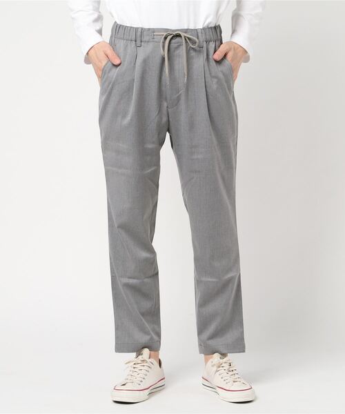 plain-me（プレインミー）の「plain-me 1616 EASYブレンドドローストリングパンツ（チノパンツ・メンズ・グレー・LARGE/SMALL/MEDIUM）」の7枚目の写真