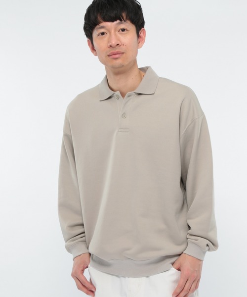 KUNIO COLLECTION アニマル長袖ポロシャツ
