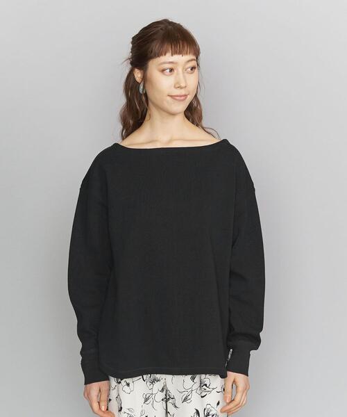 BEAUTY&YOUTH UNITED ARROWS（ビューティーアンドユースユナイテッドアローズ）の「BY ヘビーコットンショルダーパッチカットソーо（Tシャツ/カットソー・レディース・ブラック/ライム/オフホワイト・FREE）」の5枚目の写真