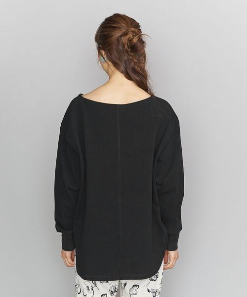 BEAUTY&YOUTH UNITED ARROWS（ビューティーアンドユースユナイテッドアローズ）の「BY ヘビーコットンショルダーパッチカットソーо（Tシャツ/カットソー・レディース・ブラック/ライム/オフホワイト・FREE）」の9枚目の写真