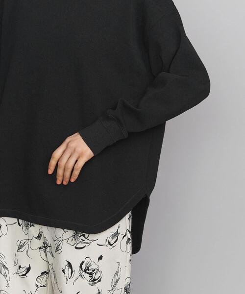 BEAUTY&YOUTH UNITED ARROWS（ビューティーアンドユースユナイテッドアローズ）の「BY ヘビーコットンショルダーパッチカットソーо（Tシャツ/カットソー・レディース・ブラック/ライム/オフホワイト・FREE）」の7枚目の写真