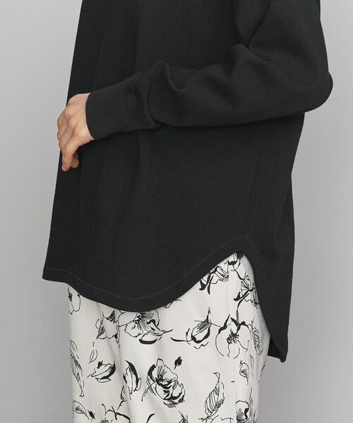 BEAUTY&YOUTH UNITED ARROWS（ビューティーアンドユースユナイテッドアローズ）の「BY ヘビーコットンショルダーパッチカットソーо（Tシャツ/カットソー・レディース・ブラック/ライム/オフホワイト・FREE）」の6枚目の写真