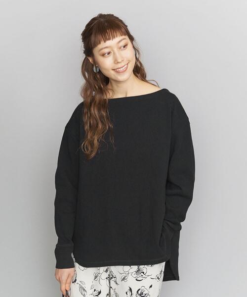BEAUTY&YOUTH UNITED ARROWS（ビューティーアンドユースユナイテッドアローズ）の「BY ヘビーコットンショルダーパッチカットソーо（Tシャツ/カットソー・レディース・ブラック/ライム/オフホワイト・FREE）」の11枚目の写真