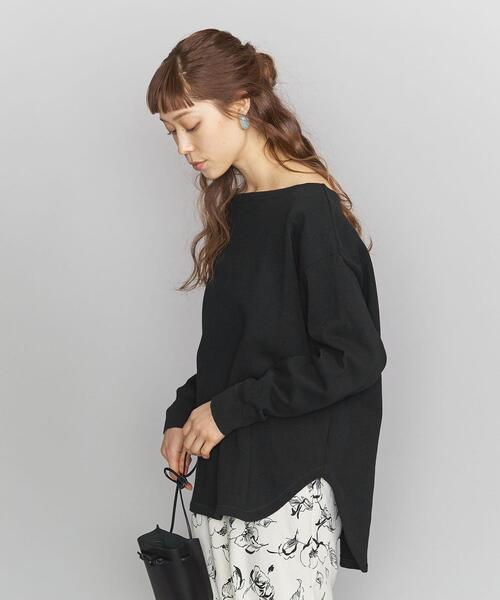 BEAUTY&YOUTH UNITED ARROWS（ビューティーアンドユースユナイテッドアローズ）の「BY ヘビーコットンショルダーパッチカットソーо（Tシャツ/カットソー・レディース・ブラック/ライム/オフホワイト・FREE）」の10枚目の写真