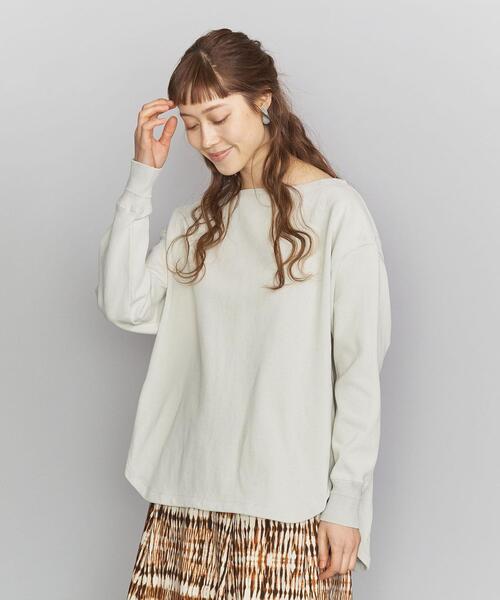 BEAUTY&YOUTH UNITED ARROWS（ビューティーアンドユースユナイテッドアローズ）の「BY ヘビーコットンショルダーパッチカットソーо（Tシャツ/カットソー・レディース・ブラック/ライム/オフホワイト・FREE）」の18枚目の写真